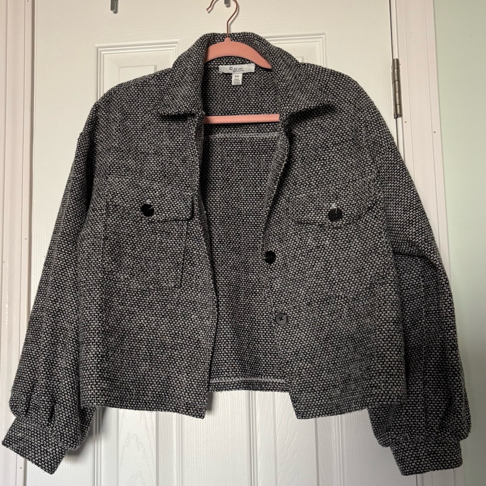 Stylish Black and Gray Utility Jacket
